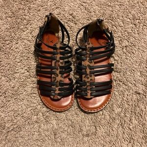 American Eagle leopard print sandals sandals.
